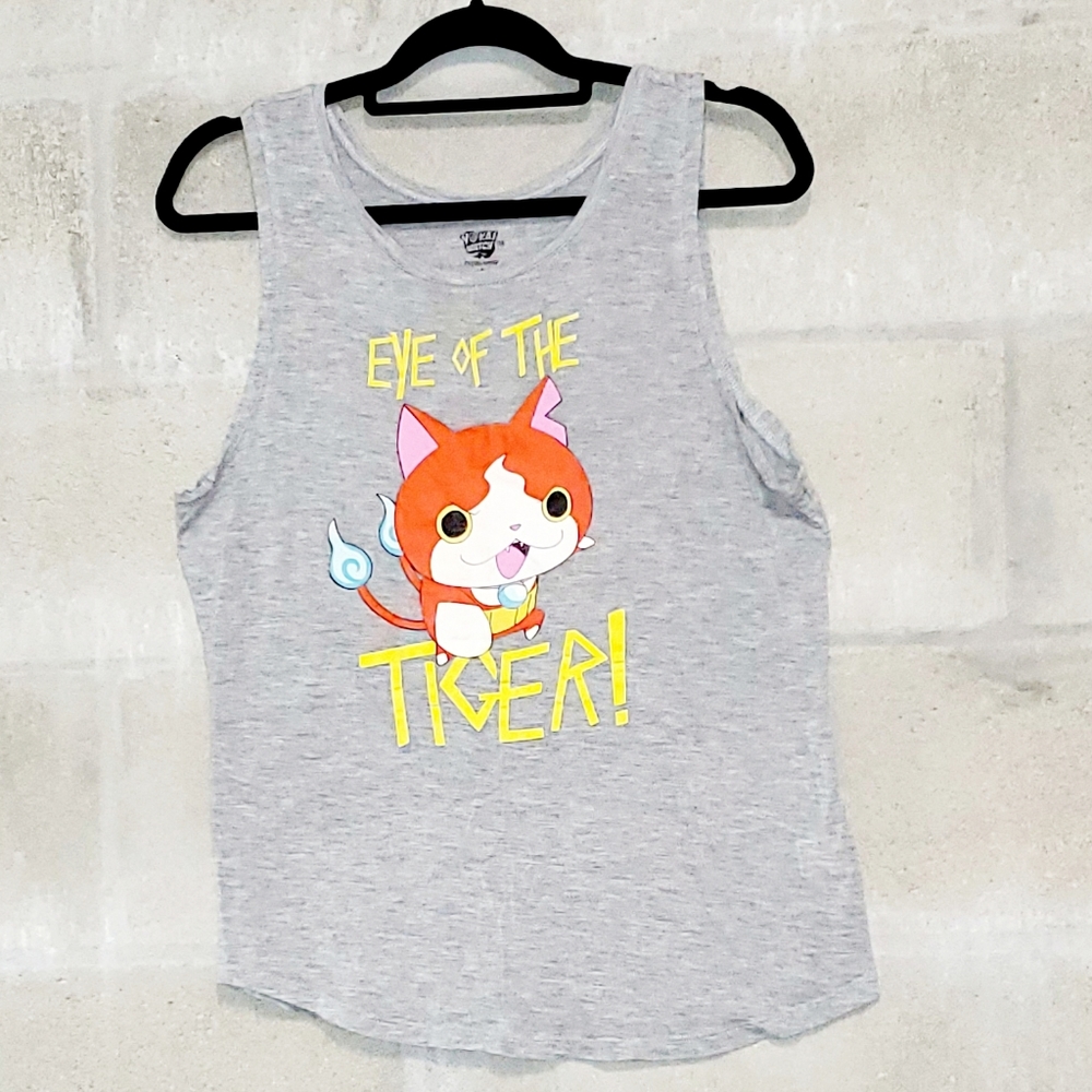 YO-KAI WATCH• JIBANYAN Eye of Tiger anime tank top